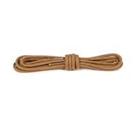 Cordones Redondos de Algodón - 1 Par, 100% Algodón, Cordones de Repuesto Resistentes y de Color Duradero para Zapatillas, Calzado Casual y Botas (Beige oscuro | 90 cm - 5 a 6 pares de ojales)