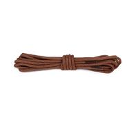 Cordones Redondos de Algodón - 1 Par, 100% Algodón, Cordones de Repuesto Resistentes y de Color Duradero para Zapatillas, Calzado Casual y Botas (Marrón medio | 90 cm - 5 a 6 pares de ojales)