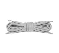 Cordones Redondos de Algodón 1 Par - Fibra de Algodón 100% para Calzado Diario - Lazos Resistentes con Color Duradero (Gris | 100 cm - 5 a 7 pares de ojales)