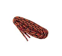 Cordones Redondos de Zapatos y Botas de Trabajo y Calzado de Seguridad, Tejido Resistente, Hechos en Europa por Worker Walker Laces Pro, 1 par (9131 - negro con rojo / 90 cm - 35 pulgada)
