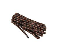 Cordones Redondos de Zapatos y Botas de Trabajo y Calzado de Seguridad, Tejido Resistente, Hechos en Europa por Worker Walker Laces Pro, 1 par (9176 - negro con marrón / 90 cm - 35 pulgada)