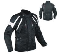 Cordura Chaqueta Moto Enduro Touring Turismo impermeable Off Road Blanco