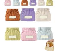 Corduroy Elastic Hair Tie Organizer Bag - Cute Makeup Pouch for Purse, Portable Travel Hair Accessory Storage for Tie, Lipstick, Coin Purse , Small Items Organizer (Style #11)