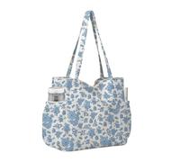 Corduroy Tote Bag - Multi Pocket Shoulder Purse | Large Capacity Cute Handb