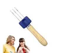 Cordy Icord Maker, Gancho de Crochet Flexible Ergonómico, 3 Aguja de Pestillo Herramienta de Crochet para Procesamiento de Bordes, Cordy Icord & Latch Tool, Suministros de Tejido Portátiles