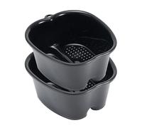 CORDYGLOW Baño de pies extra grande para baño de pies, lavabo de pedicura para el hogar, tratamiento de spa, pedicura y masajeador, removedor de piel muerta