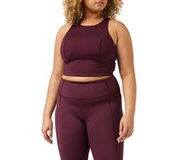 Core 10 Sujetador para Deportes de Bajo Impacto (disponible en tallas grandes) Mujer, Burdeos Oscuro, XXL Grande