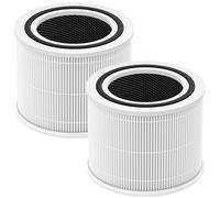 Core 300 - Filtro de repuesto para LEVOIT Core 300 y Core 300S VortexAir, Core 300-RF, 3 en 1 H13 True HEPA, sistema de filtración de carbón activado, paquete de 2, color blanco