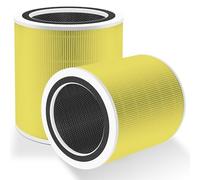 Core 400S Pet Care - Filtro de repuesto para LEVOIT Core 400S Smart WiFi, Funmit 3 en 1 H13 True HEPA filtro de repuesto, parte # Core 400S-RF-PA (LRF-C401-YUS), amarillo, paquete de 2, amarillo