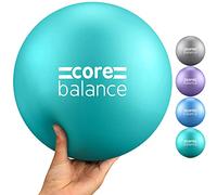 Core Balance Pelota de Pilates Pequeña. Softball 23cm Diámetro. Antideslizante, Anti Reventones, PVC Seguro. para Yoga, Rehabilitación y Entrenamiento en Casa. Fácil de Inflar, Máx. 200kg. 4 Colores.
