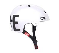 Casco de protección CORE para calle Skate/BMX/Bicicleta/MTB/Roller Derby/Patinete - Blanco/Negro, XS/S