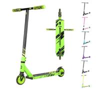 CORE CB1 - Patinete de acrobacias para principiantes de 6 años en adelante, patinete para principiantes con ruedas de 110 mm, patinete profesional para adolescentes y niños, color verde/negro