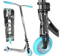 Core CL1 Stunt Scooter Trick Tret Infantil Roller Park H=86cm Cromado/Turquesa
