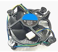Core i3/i5/i7 Socket 1150/1155/1156 - Enfriador de CPU de 4 pines con disipador de calor de aluminio y ventilador de 3.5 pulgadas para computadora de escritorio