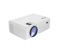Core Innovations Mini proyector LCD de Cine en casa de 150 Pulgadas, tamaño Ajustable, Altavoces Integrados, Compatible con TV Stick, Smartphone, Consolas de Juegos, Reproductor de DVD, USB, (Blanco)