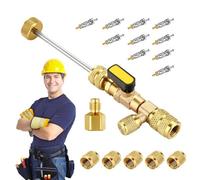 Core Removal Tool, Core Extractor, Hvac Valve Remover Installer for Refrigeration Service, 15x8x1.5cm / 5.9x3.14x0.59in Air Conditioning Repair Copper