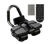 Core Roller Wheel - Elbow Support Strength Trainer, Built-in Phone Holder Abs Roller with Automatic Rebound, Abdominal Workout Tool, Fitness Equipment Category, Exercise Gear for Home Office Outdoor