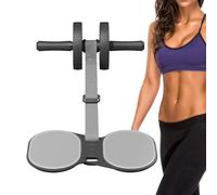 Core Strength Trainer, Abdominal Roller, Resistance Band Roller, Multifunctional Abs Roller, Adorable Ab Workout Equipment, Workout Roller for Abs, 129x36cm/50.79x14.17inches Black