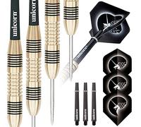 Core Unicorn Brass - Dardo, tamaño 25, Color Dorado/Negro
