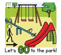 Core Word Stories: Let's GO To The Park!: A Simple AAC Core Vocabulary Book for Autism, Speech Therapy, Special Education and Early Communication Learners