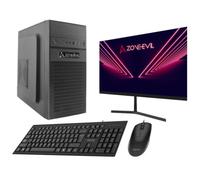 Zone Evil - Core Work Intel Core i5 14400/16GB/1TB SSD Nvme Negro + Monitor 24 Teclado y ratón