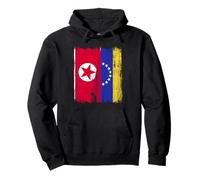 Corea del Norte Venezuela Media Bandera Coreana Venezolana Jersey Sudadera con Capucha