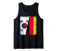 Corea del Sur Alemania Media Bandera Corea del Sur Herencia Alemana Camiseta sin Mangas