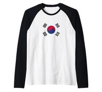 Corea del Sur - Banderas de países del Mundo, Amante de la geograf Camiseta Manga Raglan