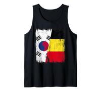 Corea del Sur Bélgica Media Bandera Corea del Sur Belga Jersey Camiseta sin Mangas