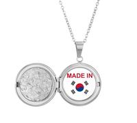 Corea del Sur - Collar con medallón de amor rural, joyería para regalo de cumpleaños