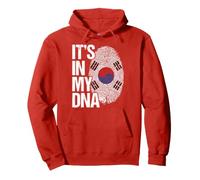 Corea del Sur está en mi ADN Herencia de Huellas Dactilares Sudadera con Capucha