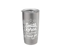 Corea del Sur está llamando y debo ir turista de recuerdos Vaso térmico de acero inoxidable de doble pared