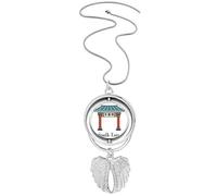Corea del Sur Monumentos del Sur El Bulguksa colgante alas de ángel giratorio collar joyería