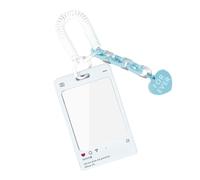 Corea del Sur Transparente Tarjetero Llavero Imagen Ídolos Funda de Tarjeta de Baño Photocard Protector de Foto Pegatina Escuela Llavero Fotos