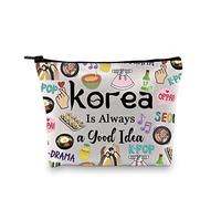 Corea del Sur, viaje de vacaciones, regalo de recuerdo de Corea del Sur, regalo de despedida de soltera, bolsa de accesorios de viaje para niñas coreanas, Buena idea Corea de la UE, Bolsa de