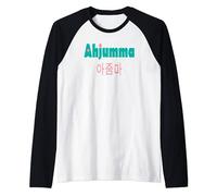 Corea Hangul Ahjumma Corea Mujer K-drama Amante Corazón Camiseta Manga Raglan