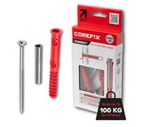 Corefix - Fijación de yeso de alta resistencia probada para 250 kg (4 unidades)