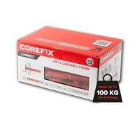 Corefix - Fijación para yeso de alta resistencia, probada para 250 kg, 24 cajas