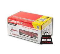 Corefix PLUS30 - Fijación para yeso de alta resistencia, probado para 250 kg, 24 cajas de comercio