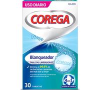 Corega Blanqueador 30 Tabletas Limpiadoras