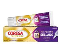 Corega Max Fijación + Sellado, Crema Fijadora Para Prótesis Dentales, Hasta 12 Horas de Fijación, 70 g