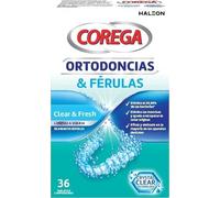Corega Ortodoncias Y Férulas, Tabletas Limpiadoras, 36 Unidades