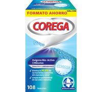 Corega Oxígeno Bio Activo 3 Minutos 108 tabletas limpiadoras