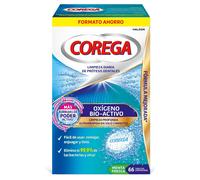 Corega Oxígeno Bioactivo Tabletas Limpiadoras Prótesis, 66 Unidades