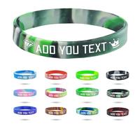 Coregiftr SOS Personalizada Silicona Pulsera Identificativa para,1-500 Granel Personalizadas Grabar Nombre y Número de Teléfono Correa Antiperdida Bandas