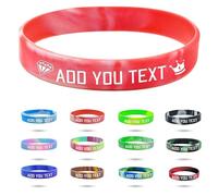 Coregiftr SOS Personalizada Silicona Pulsera Identificativa para,1-500 Granel Personalizadas Grabar Nombre y Número de Teléfono Correa Antiperdida Bandas