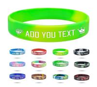 Coregiftr SOS Personalizada Silicona Pulsera Identificativa para,1-500 Granel Personalizadas Grabar Nombre y Número de Teléfono Correa Antiperdida Bandas