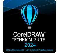 CorelDRAW Technical Suite 2024 3D CAD Business incl. 1 Year CorelSure Perpetual License ab 251 User 1 Año