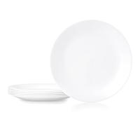 Corelle Corelle Winter Frost White Dinner Plates Set Tapones para los oídos 12 Centimeters Negro (Black)
