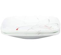 Corelle Square Splendor 1107747 - Juego de platos (6 piezas), color blanco